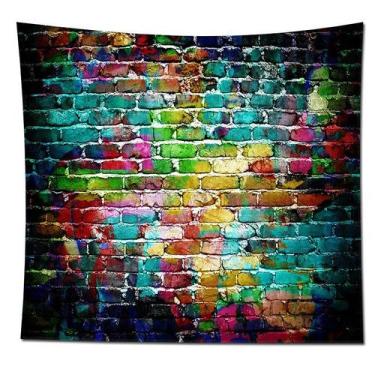 Imagem de Tapeçaria: azulejos de parede retrô, sala de tapeçaria de parede 180x1