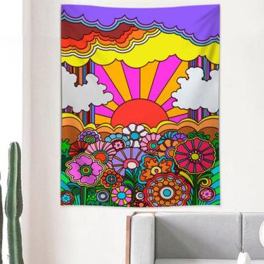 Imagem de Tapeçaria: Estética da sala de tarô do sol e da lua 150x130cm - yiweis