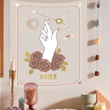 Imagem de Tapeçaria Aries Wall Room Microfabric 150x150cm Quarto - yiweisai