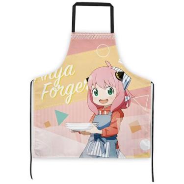 Imagem de Avental Spys Familys Anya Forger Anime Cooking 60x70cm - yiweisai