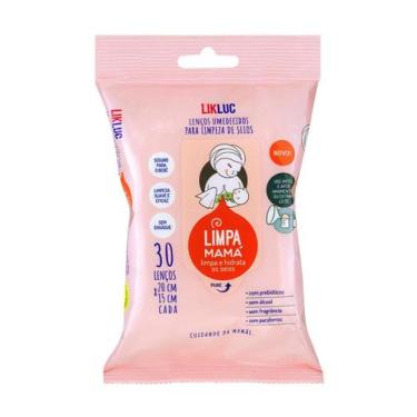 Imagem de Lenço Umedecido para Seios Limpa Mamá com 30un - LIKLUC