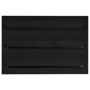 Imagem de Piso Tatil 25 X 25 Direcional Preto Borracha - BRP PLASTICOS