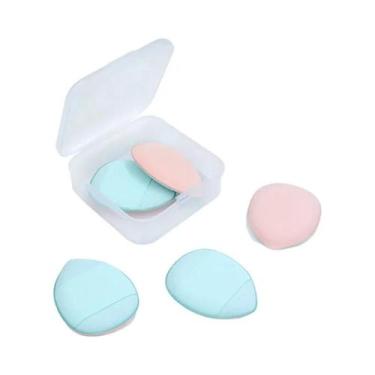 Imagem de Mini Esponja Aplicadora De Maquiagem Para Base, Pó Compacto, BB Cream 