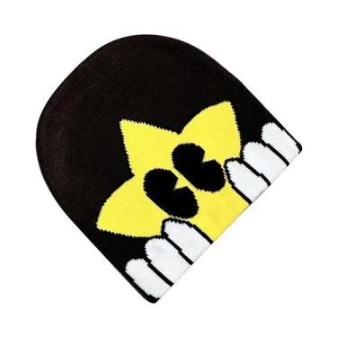 Imagem de Gorro Unissex Quente De Lã Estampado Estilo Y2K, Acessório Hip Hop - N