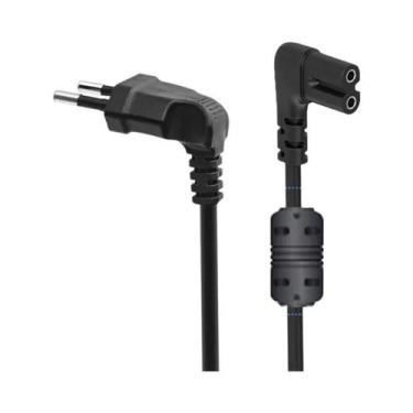 Imagem de Cabo De Energia Europeu EU Para TV Samsung Hisense PS5 PS4 Xbox Substi