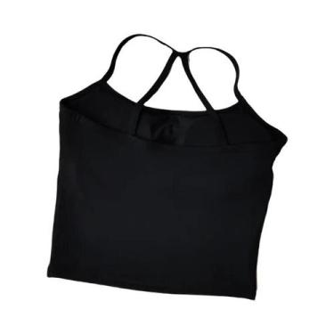 Imagem de Conjunto De Yoga Feminino Com Top Halter E Shorts Sem Costura De Cintu