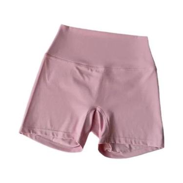 Imagem de Conjunto De Yoga Feminino Com Top Halter E Shorts Sem Costura De Cintu