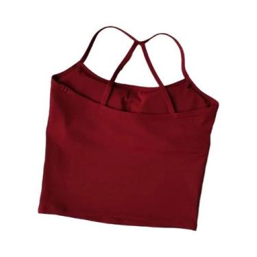 Imagem de Conjunto De Yoga Feminino Com Top Halter E Shorts Sem Costura De Cintu