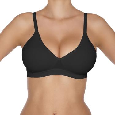 Imagem de Sutiã Hanes em Microfibra sem Costura com Bojo sem Aro G260 Preto Tamanho M