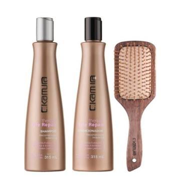 Imagem de Kit C.Kamura Safe Repair com Shampoo, Condicionador e Escova