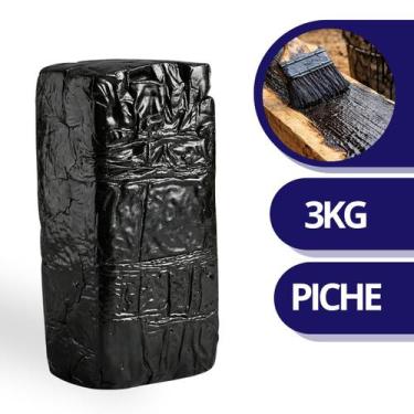 Imagem de Betume Piche Asfalto para Veda Laje Embarcação 3kg - Pillartech