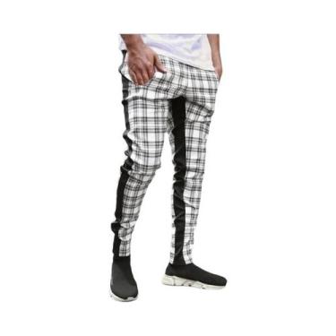 Imagem de Calças Jogger Skinny Pretas Masculinas, Roupas Casuais Para Esportes, 