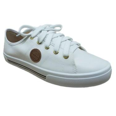 Imagem de Tenis Moleca Feminino Casual Napa Sardenha, Branco, 38, Feminino