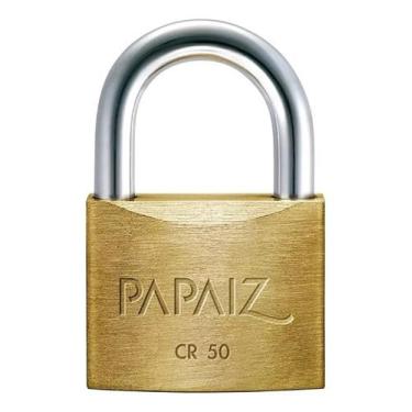 Imagem de Cadeado Papaiz 100500CX 50mm CR50 Segurança robusta resistência a corr
