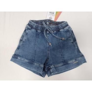 Imagem de Shorts Jeans C/ Bolsos Juvenil Menina Verão Lessa Kids K349 - - Lessak