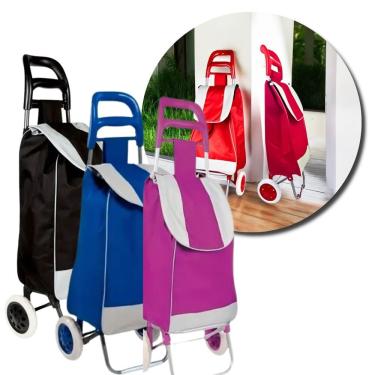 Imagem de Carrinho de Carga 2 Rodas Cores para Transporte Suporta 30kg com Estrutura Leve e Resis...