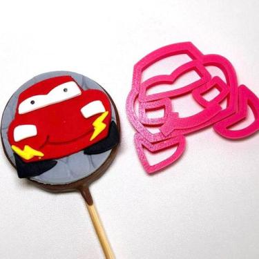 Imagem de Cortador de Carros - Personagem McQueen - D260302 - Ideal para Massas 