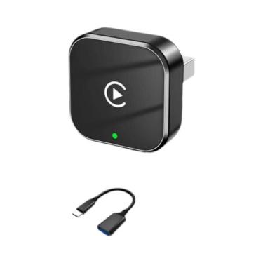 Imagem de Adaptador Wireless CarPlay Android Auto 2 Em 1 Supermini Box Plug And 
