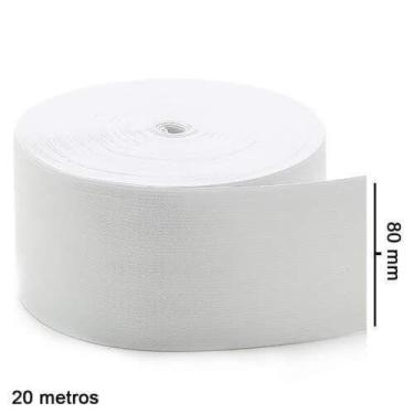 Imagem de Elastico sao jose 80mm reforçado 01 bco rl c/20mts