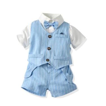 Imagem de Terno Infantil Menino C/ Shorts Social Roupa Festa Casamento - JUJUBA,