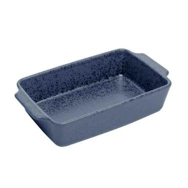 Imagem de Refratário de Cerâmica Mist Azul Matte 29x17x7 cm Wolff - Rojemac