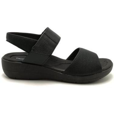 Imagem de Sandália Feminina Anabela Joanete Piccadilly 239016, Preto, 38