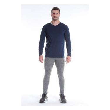 Imagem de Camiseta Térmica Decote V Com Fleece Interno - QUESTION SPORT, 01, Bra
