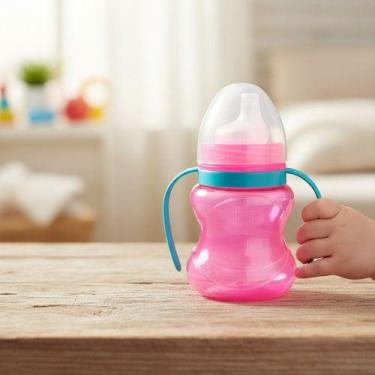 Imagem de Copo de Treinamento com Relevo Alça e Bico de Silicone 240ml - Petita
