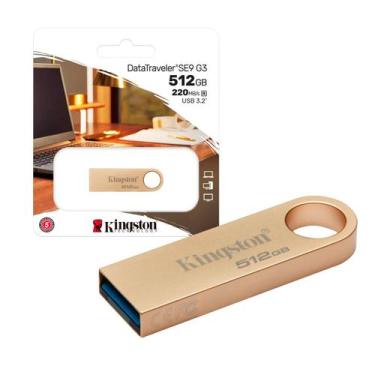 Imagem de Pen Drive 512gb Usb 3.2 Gen1 DataTraveler Gold DTSE9G3/512GB Kingston