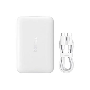 Imagem de Cargador Portatil PowerBank Baseus Enerfill FM11 22.5W 10.000MAH Magsafe Magnético Branco