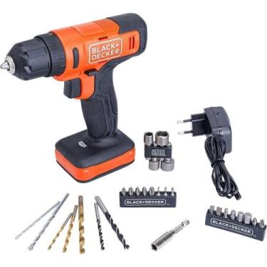 Imagem de Furadeira Parafusadeira A Bateria Impacto Black+decker 12 V 1,2 Ah Com