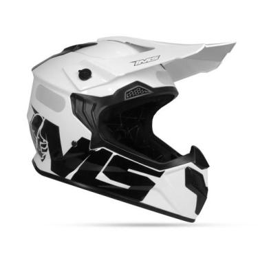 Imagem de Capacete Infantil Ims Revo Branco/Preto, S-49