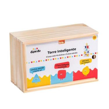 Imagem de Brinquedo BRW Madeira Torre Inteligente Dipedu