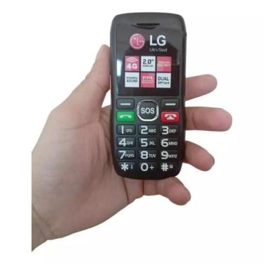 Imagem de Celular LG 4G Com Botão SOS, Lanterna, Som Alto - Fone Brinde