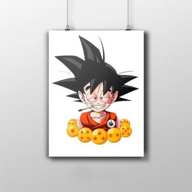 Imagem de Placa Decorativa Goku Infantil Brisado - Dragon Ball - Nerdecs