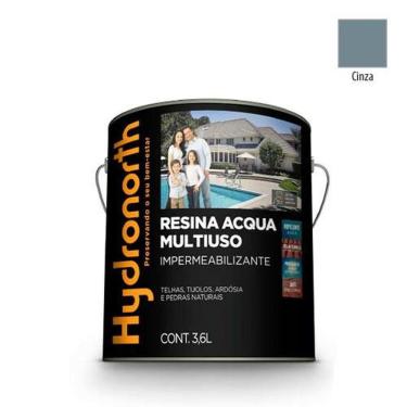 Imagem de Resina Multiuso Acqua Color para Uso Interno e Externo com Acabamento Duradouro Cinza Hydronorth