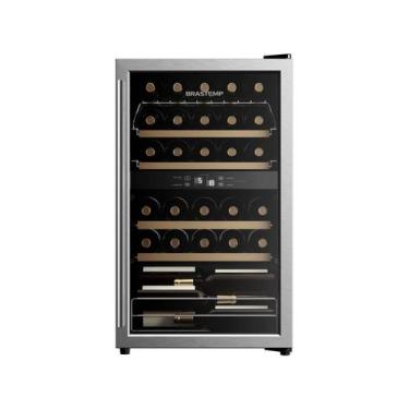 Imagem de Adega Brastemp Dual Zone 33 Garrafas - BZB33BE, Cinza, 110V