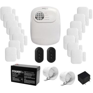 Imagem de Kit Alarme Intelbras Anm 24 Net App 14 Sensores Mag Sem Fio