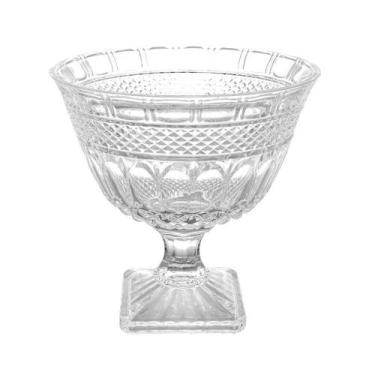 Imagem de Centro De Mesa De Cristal Com Pé Brandon 26 Cm Lyor