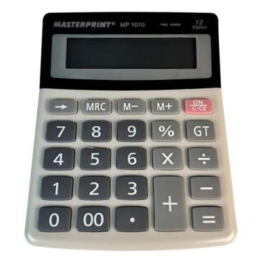 Imagem de Calculadora Manual 12 Dígitos Mp 1010 Masterprint Cor Cinza Cinza/pret