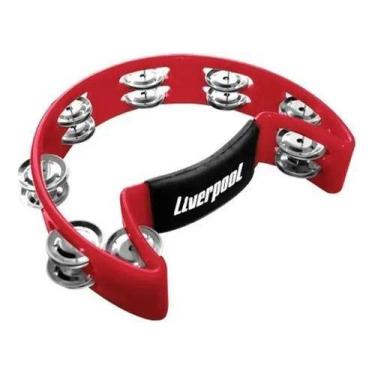 Imagem de Pandeiro Meia Lua Profissional Pml 001rd Vermelho Liverpool