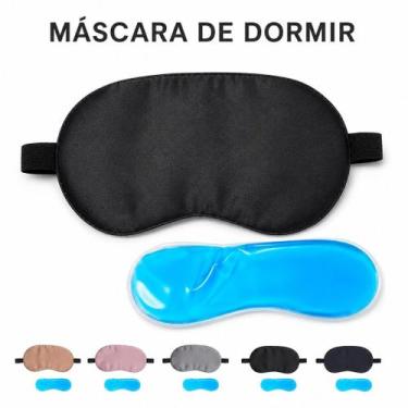 Imagem de Mascara De Dormir Com Gel Descanso Olhos Viagem Sono Confortavel - Dan