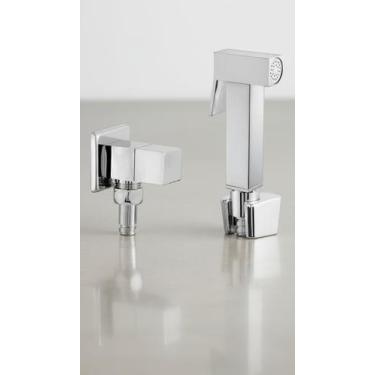 Imagem de Ducha Higiênica Quadrada Metal Completa - Congratulations Store