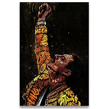 Imagem de Poster Decorativo 42cm x 30cm A3 Brilhante Freddie Mercury