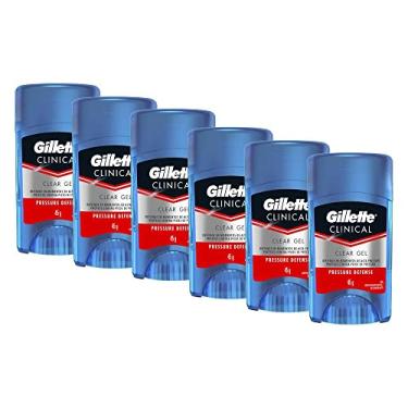 Imagem de Kit Desodorante Gillette Clinical Gel Pressure Defense 45g com 6 Unidades