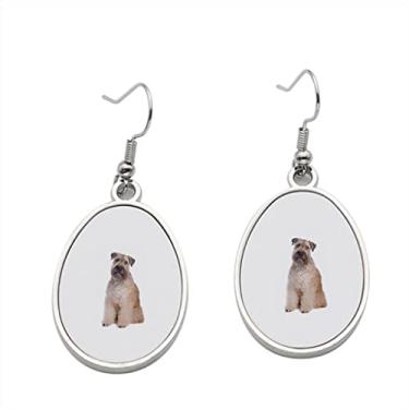 Imagem de Brinco Wheaten Terrier 3 - Brincos com pingente para meninas - Presente de festa de aniversário dos namorados