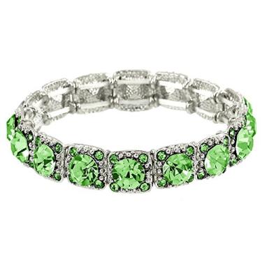 Imagem de Pulseira de casamento com cristal elástico Falari, caixa de presente incluída