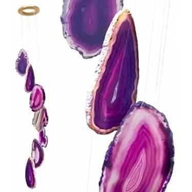 Imagem de Sino dos Ventos - Ágata Roxa - 60cm