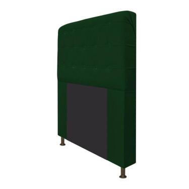 Imagem de Cabeceira Dama 195 Cm King Size Com Botonê Suede Verde