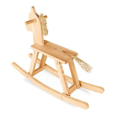 Imagem de Cavalinho De Balanco - Madeira - 9 Peças- Caixa De Papelão Carlu Brinquedos